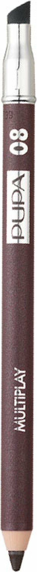 Карандаш для глаз Pupa Multiplay 08 Basic Brun, водостойкий, 1,2г