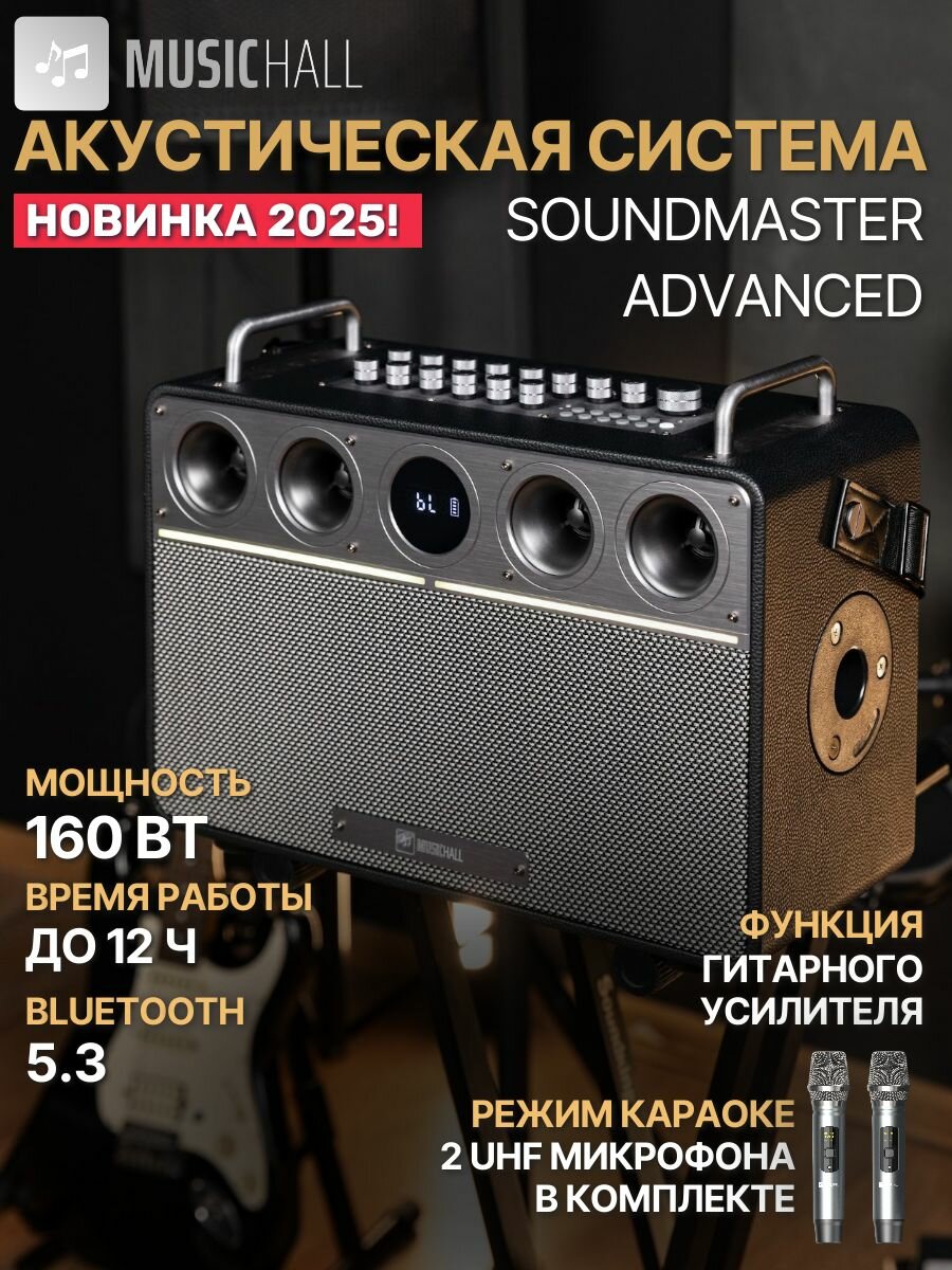 Портативная акустическая система MusicHall SoundMaster Advanced