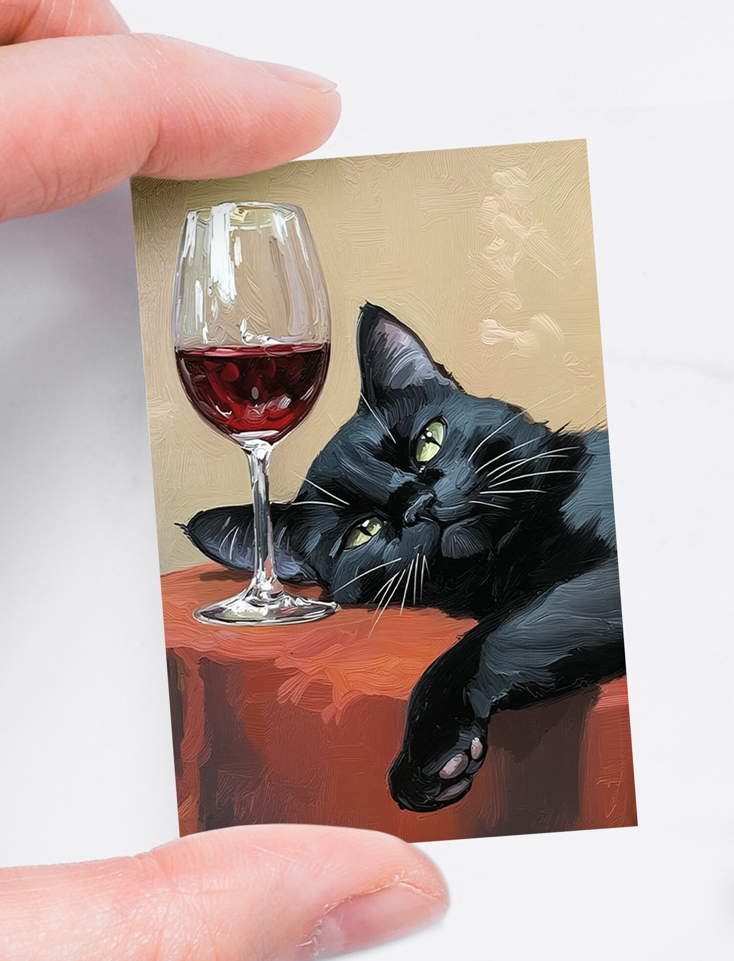 "Любимый котик винчик" магнит сувенирный (50х75 мм на холодильник)