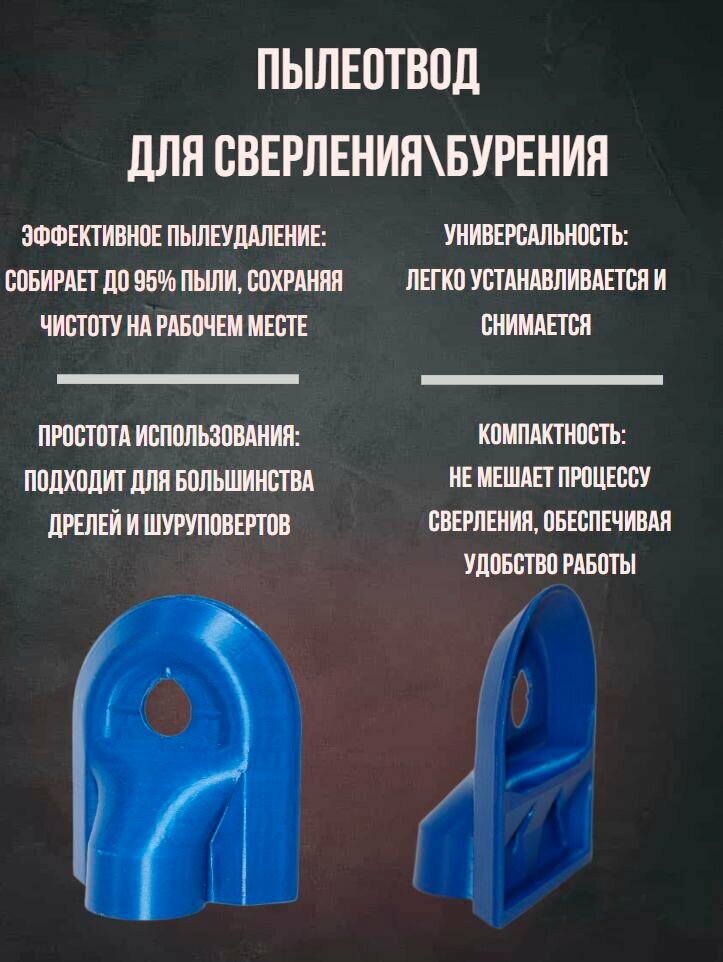 Пылеотвод для дрели / Пылезащитный кожух для сверления / Насадка для удаления пыли