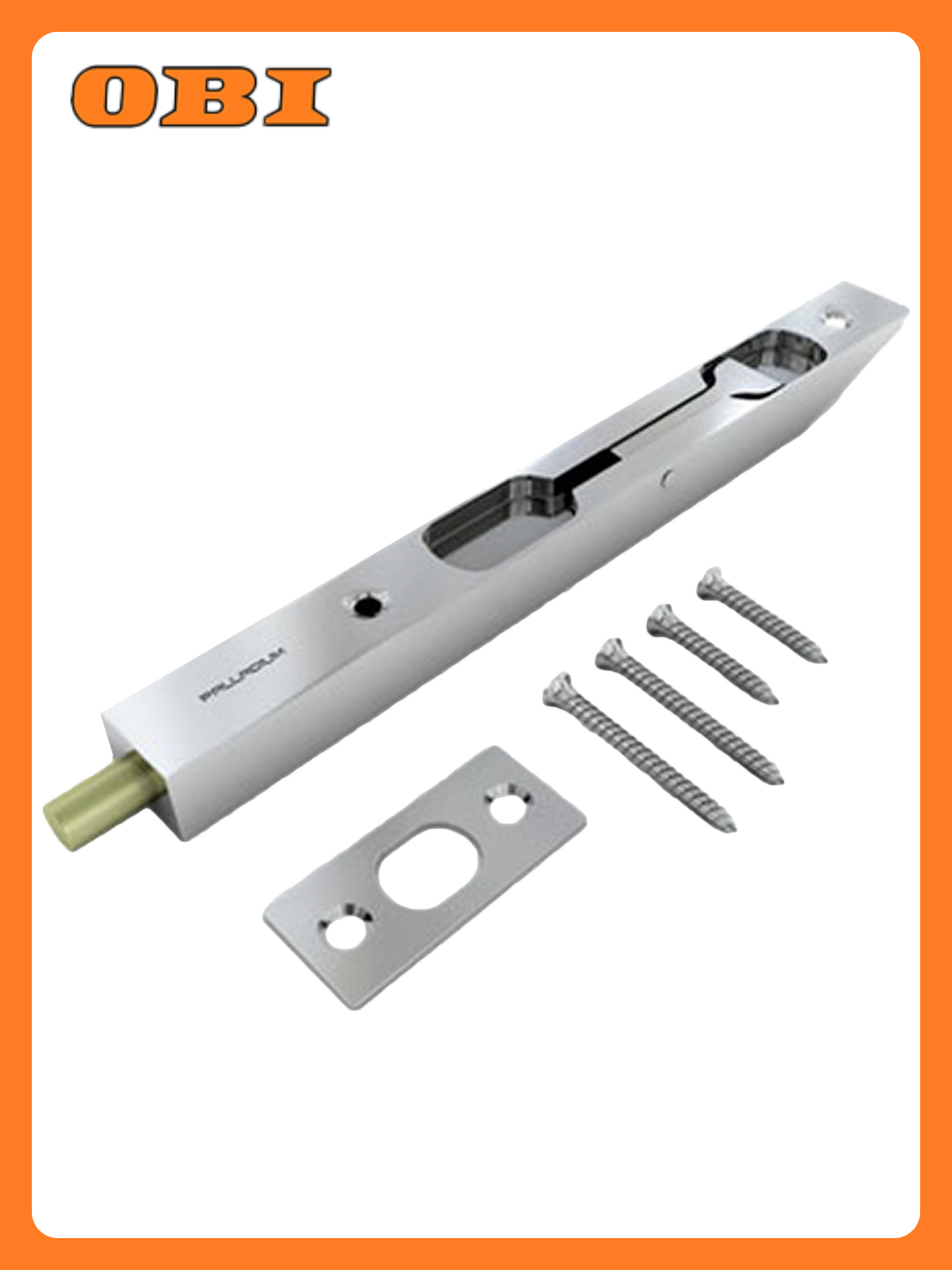 Ригель дверной PALLADIUM 6.5 сталь алюминий медь цинк серый 165 мм