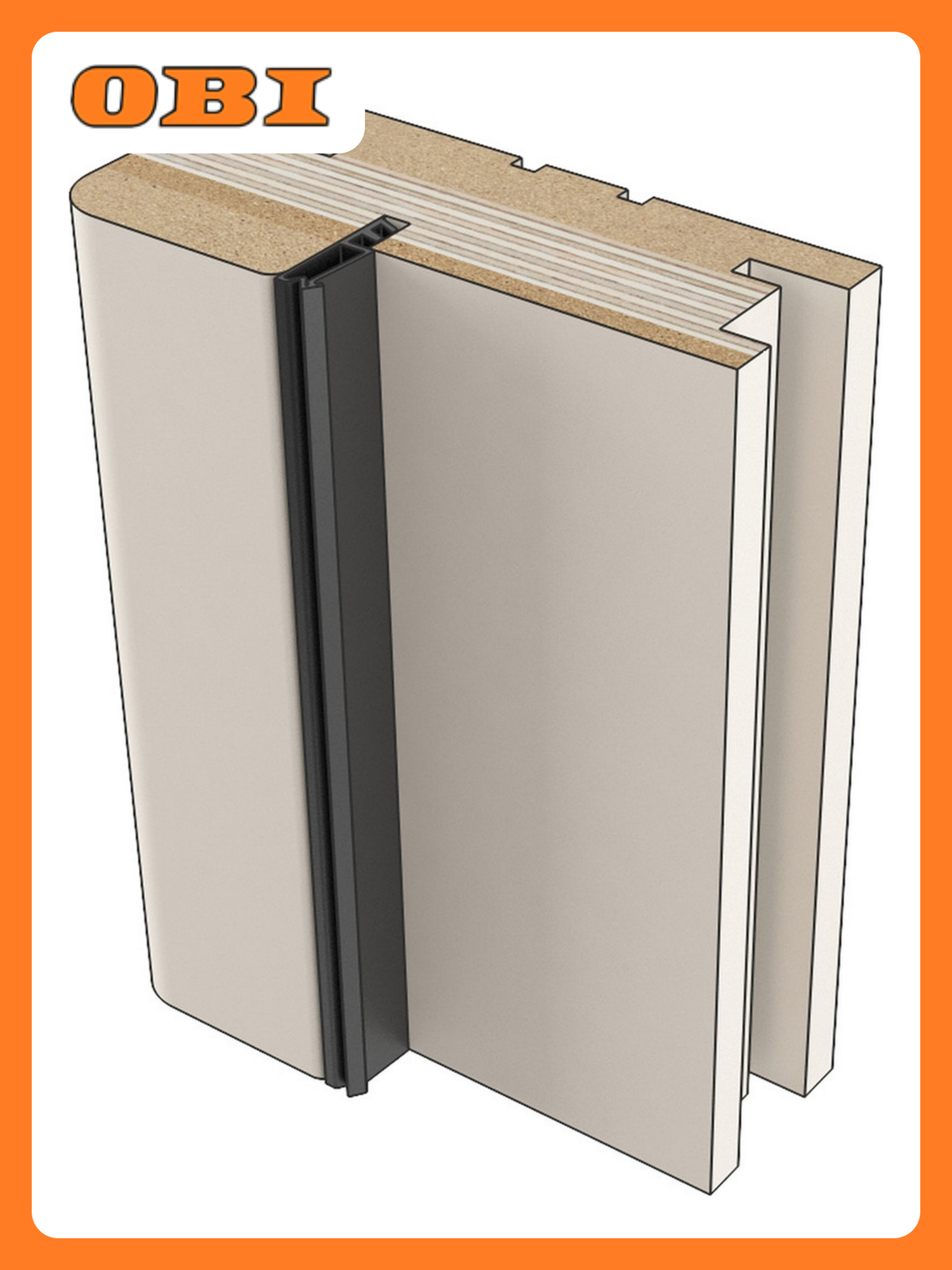 Дверная коробка Loyard "Париж стандарт" МДФ бежевая 32x2070x70 мм 25 шт.