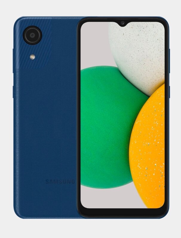 Мобильный телефон Смартфон Samsung Galaxy А03 Core 2/32ГБ, синий