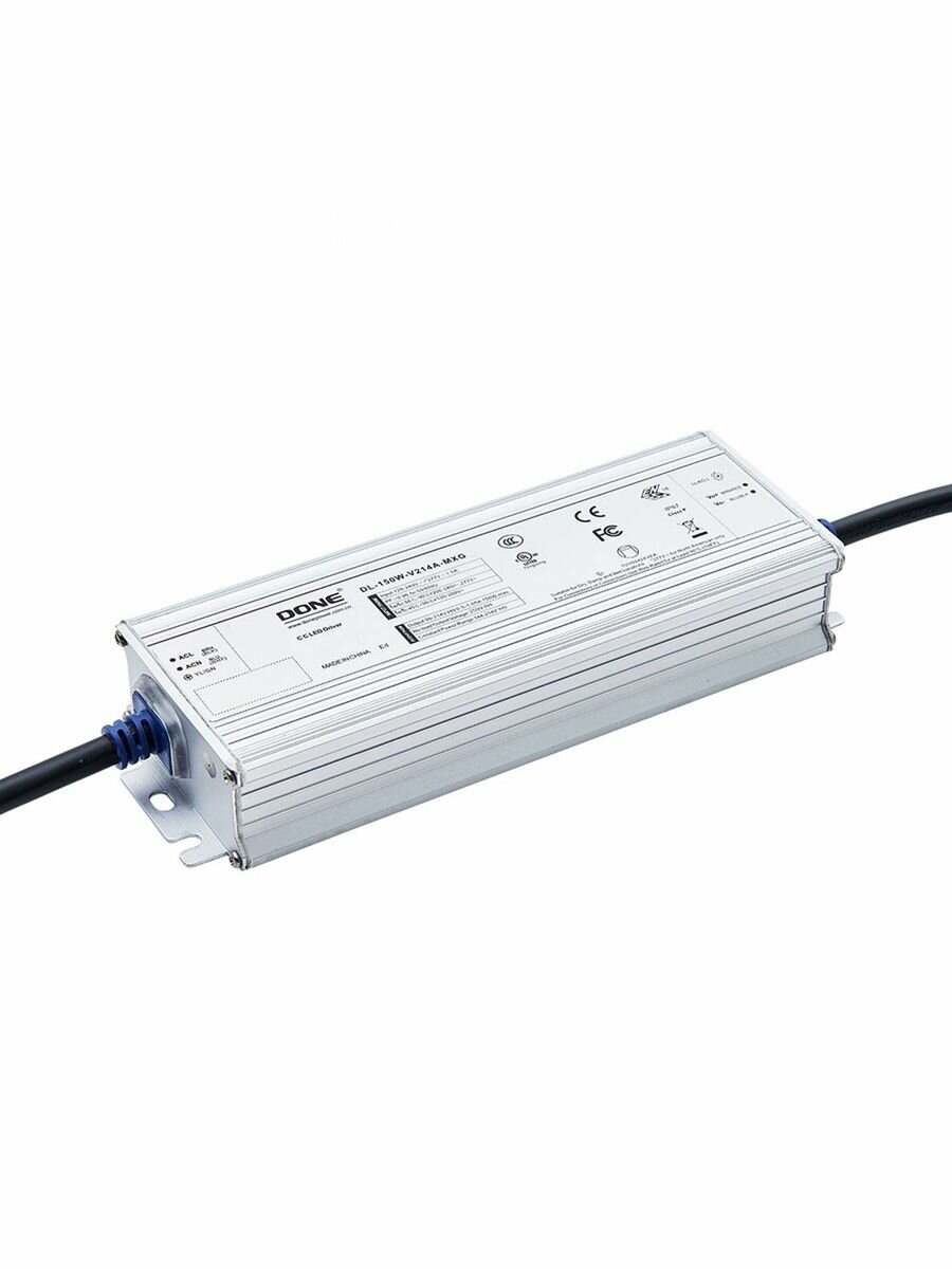 LED-драйвер AC-DC DL-150W-V214A-MXG, мощность 150 Вт, защита IP67, выход 1.05А/214В