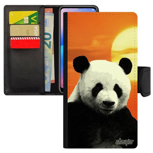 фото Чехол книжка на телефон xiaomi mi 8, "большая панда" panda азия utaupia