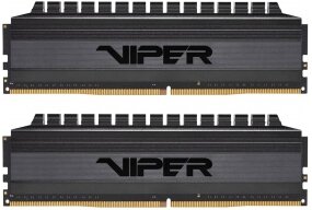 Оперативная память Patriot Memory VIPER 4 BLACKOUT 16 ГБ (8 ГБ x 2) DDR4 3600 МГц DIMM CL17 PVB416G360C7K