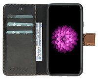 Чехол Burkley Wallet для Apple iPhone Xs Max черно-синий