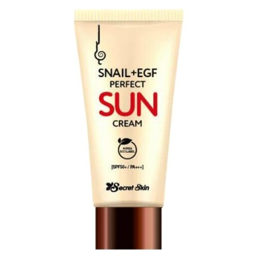 Крем для лица солнцезащитный С экстрактом улитки SECRET SKIN SNAIL+EGF SPF 50+++ PERFECT SUN CREAM 50ML.