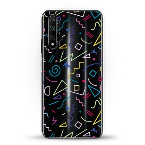 фото Силиконовый чехол цветной узор на huawei nova 5t andy & paul