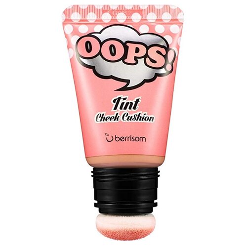 фото Berrisom OOPS румяна-тинт Tint Cheek Cushion 02 cream peach