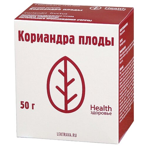 Здоровье Health плоды Кориандра, 50 г