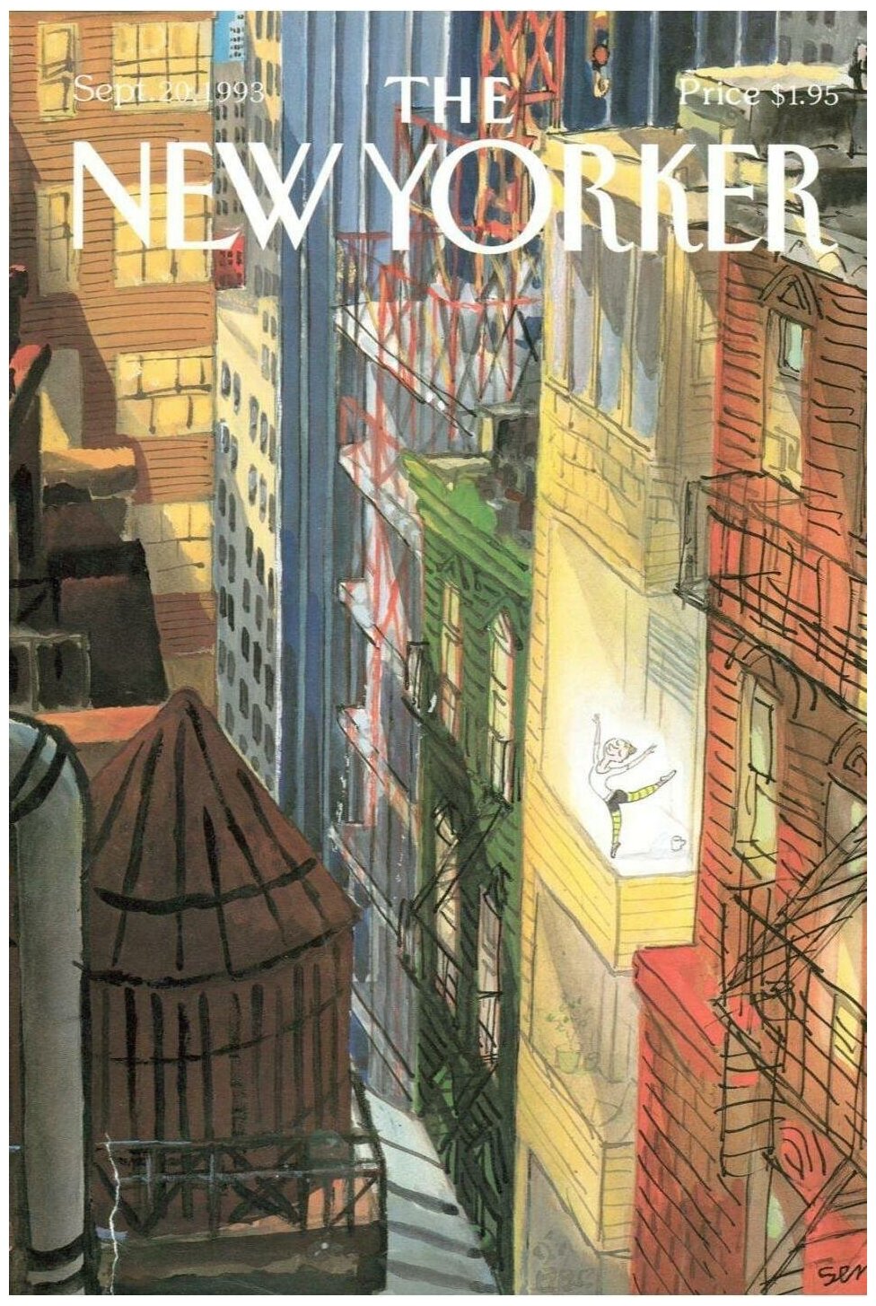 Постер / Плакат / Картина Обложки New Yorker - Городские улицы 40х50 см в подарочном тубусе