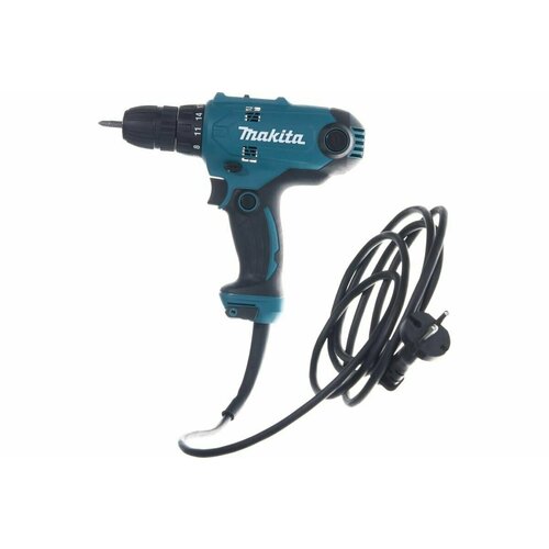 Дрель-шуруповерт Makita DF0300 набор бит D-65028 10 шт DF0300X3 электроинструмент подарок на день рождения мужчине любимому папе дедушке парню 507000₽