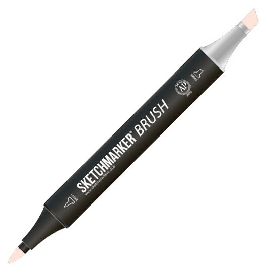 Маркер Sketchmarker Brush двухсторонний на спирт.основе цв.O14 Пастельный розовый