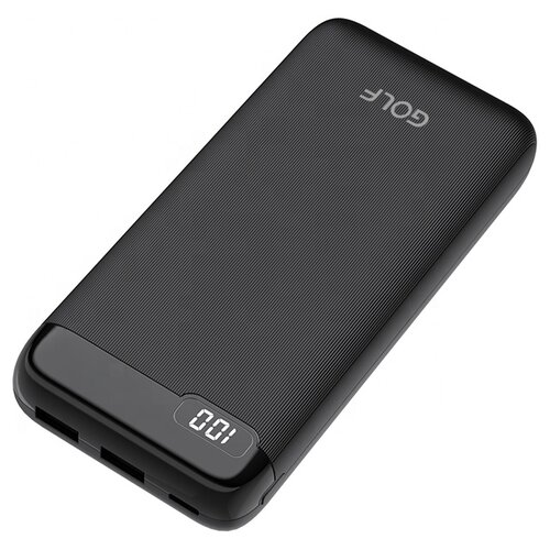 фото Внешний аккумулятор golf lcd22/ powerbank 20000 mah/2.1a/черный