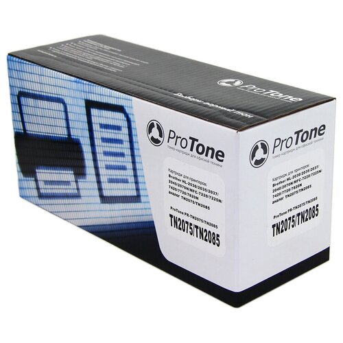 картридж лазерный print rite tfb697bpu1j pr tn2075 tn 2075 черный Картридж ProTone Pr-TN-2075, 2500 стр, черный