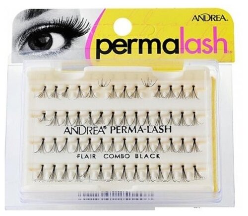 Andrea Пучки ресниц комбинированные Mod Perma Lash Flair Combo, черный