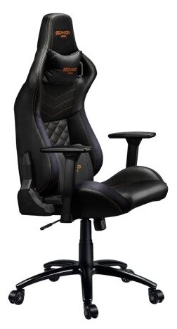 Компьютерное кресло Canyon CND-SGCH7 игровое, обивка: искусственная кожа, цвет: черный