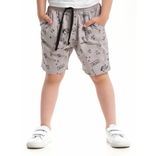 фото Шорты mini maxi, размер 98, серый