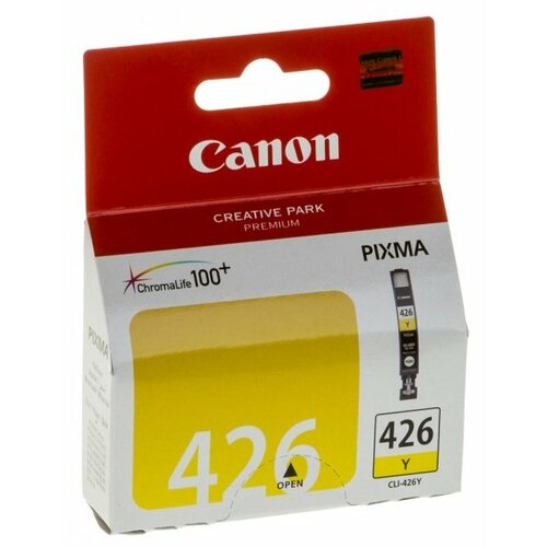 Картридж Canon CLI-426Y (4559B001), 447 стр, желтый картридж canon cli 426 m пурпурный