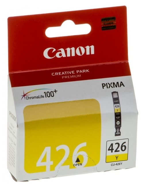 Картридж оригинальный желтый (yellow) Canon CLI-426Y, ресурс 450 стр.