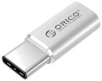 Разъем ORICO microUSB - USB Type-C (CTM1) серебристый