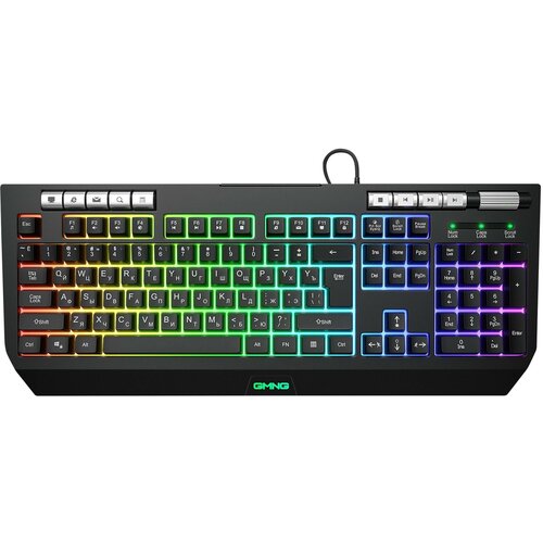 Клавиатура Оклик GMNG 735GK черный USB Multimedia for gamer LED