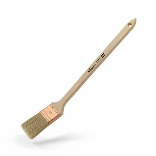 Кисть 50х15мм для покраски радиаторов EXCEL S.560 деревянная ручка BOLDRINI