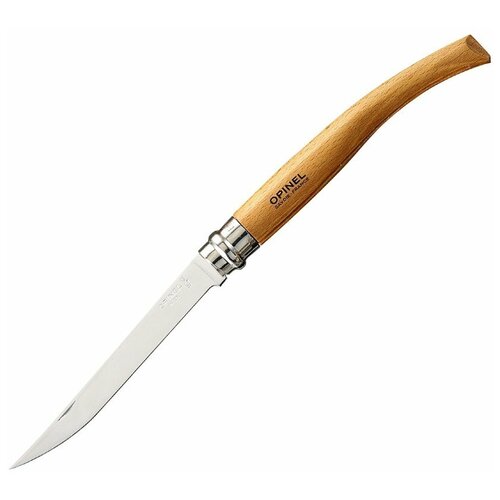 opinel 8 carbon beech 113080 светло коричневый OPINEL Slim Line 12 Beech коричневый