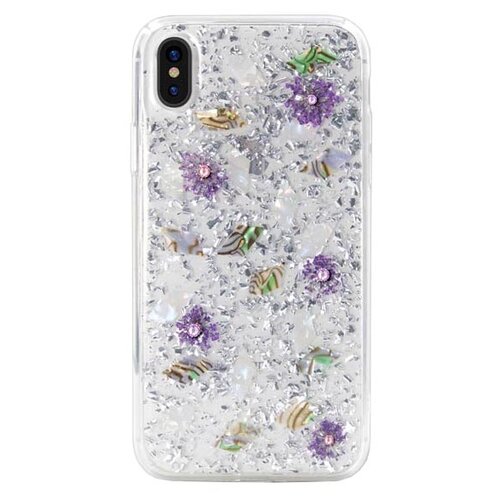 фото Чехол-накладка kingxbar shell series для apple iphone xs max серебристый