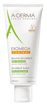 A-DERMA Exomega Control Смягчающий бальзам Exomega Control 200 мл