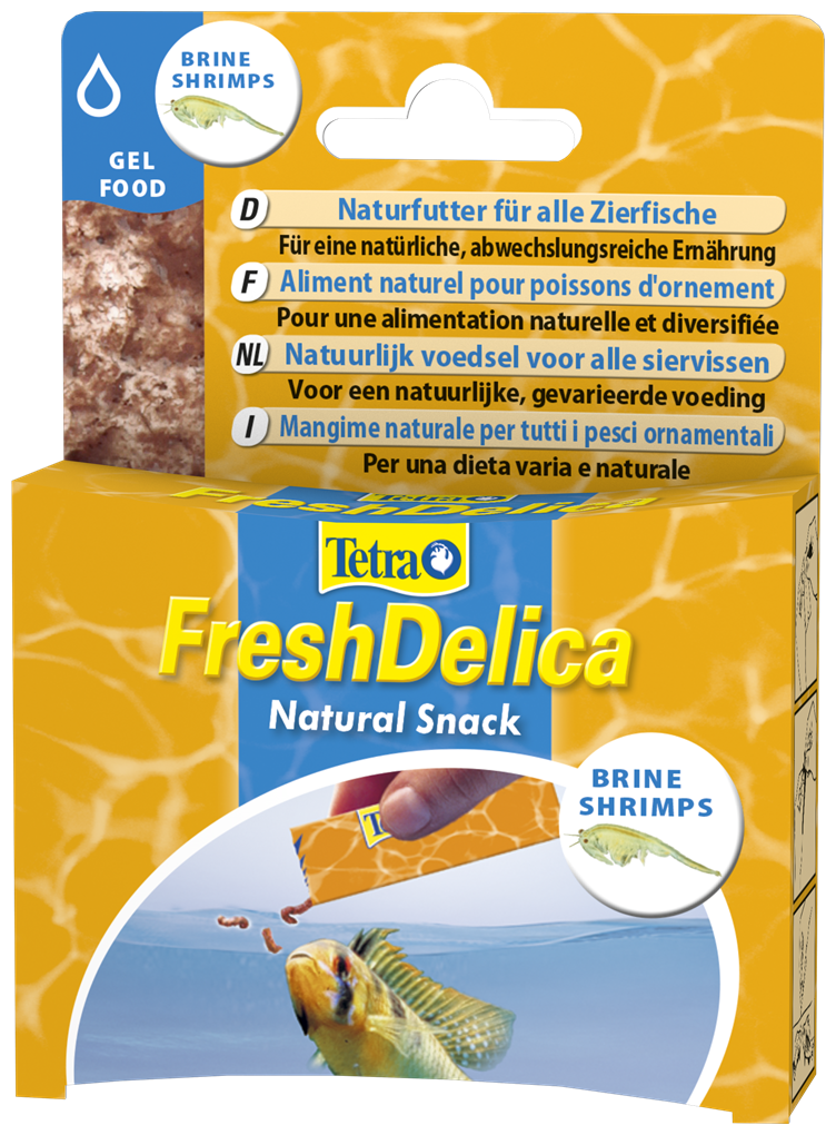 Корм для аквариумных рыб Tetra FreshDelica Brine Shrimps 48 г (желе креветки) - фотография № 2