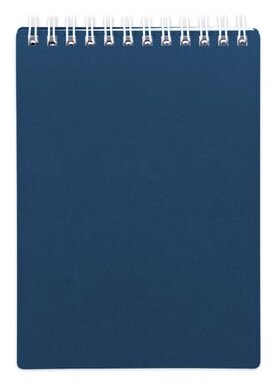 Блокнот А5 (145х205 мм), 80 л., гребень, пластиковая обложка, клетка, HATBER, "Темно-синий", 80Б5В1гр, B196526