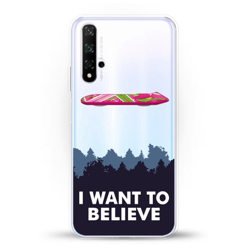 фото Силиконовый чехол i want to believe на huawei nova 5t andy & paul