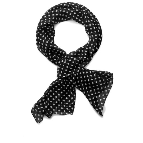 фото Шарф "моя прекрасная леди" nothing shop (черный; слоновая кость) 155 х 51 см