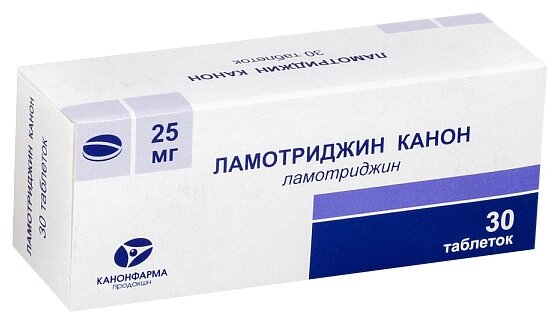 Ламотриджин Канон таб., 25 мг, 30 шт.