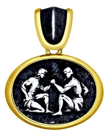 Подвеска «Знак зодиака Близнецы» из золочёного серебра 95030169 SOKOLOV