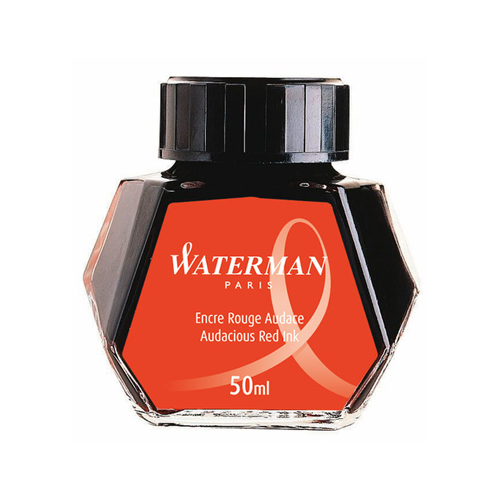 Waterman S0110730 Флакон с красными чернилами для перьевых ручек waterman