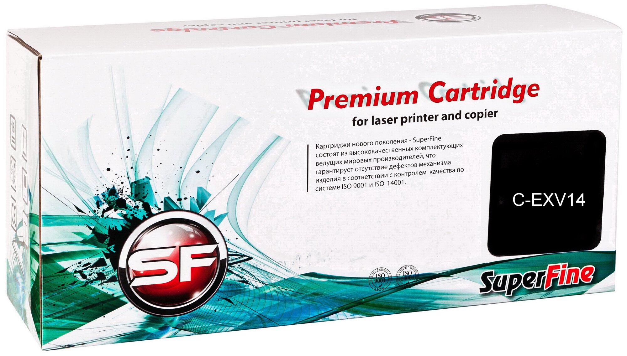 Картридж Superfine SF-CEXV14 совместимый тонер картридж (Canon C-EXV14 - 0384B006) 460 гр, черный