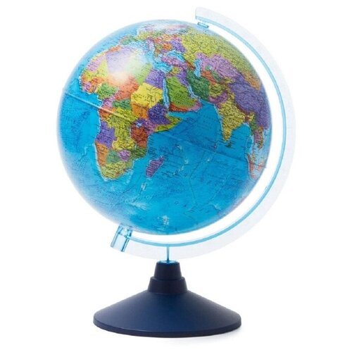фото "globen интерактивный глобус земли физико-политический рельефный, 21 см., с подсветкой от батареек + vr очки"