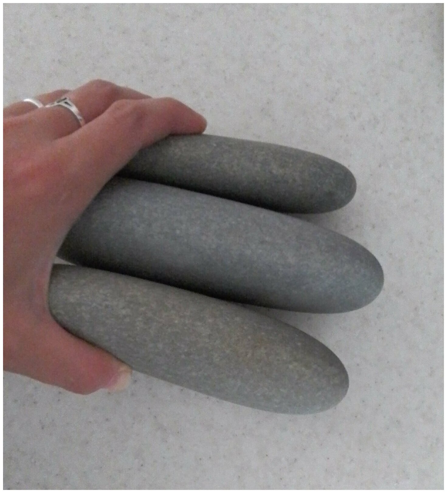 Плоский камень для росписи /крупная галька 13-15 см. 3 шт.