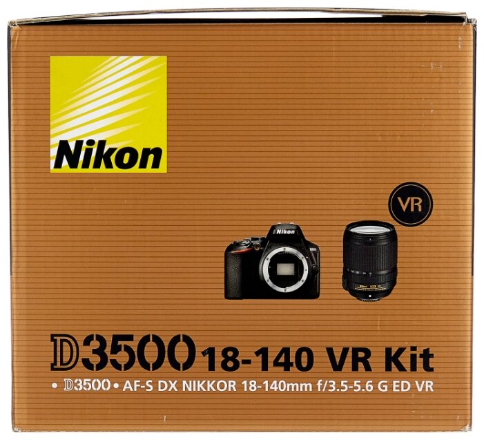 Фотоаппарат Nikon D3500 Kit черный AF-S DX NIKKOR 18-140mm f/3.5-5.6G ED VR фото 4