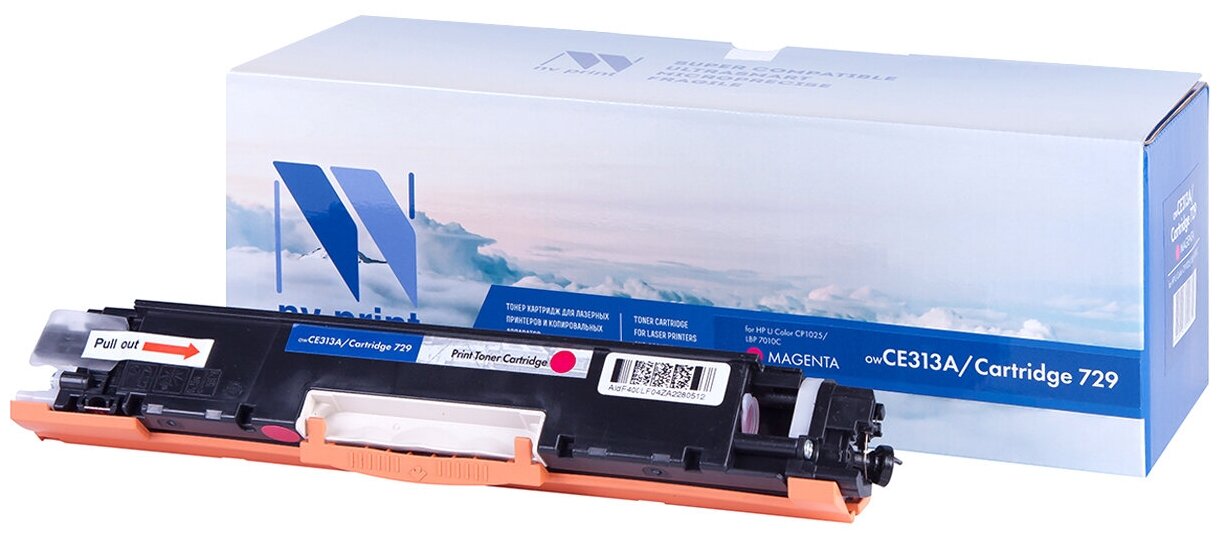 Картридж NV Print CE313A/729 Magenta для HP и Canon