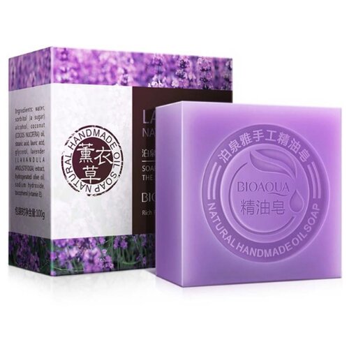 фото Мыло кусковое bioaqua с лавандой