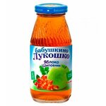 Сок осветленный Бабушкино Лукошко Яблоко-шиповник (стеклянная бутылка), с 5 месяцев - изображение