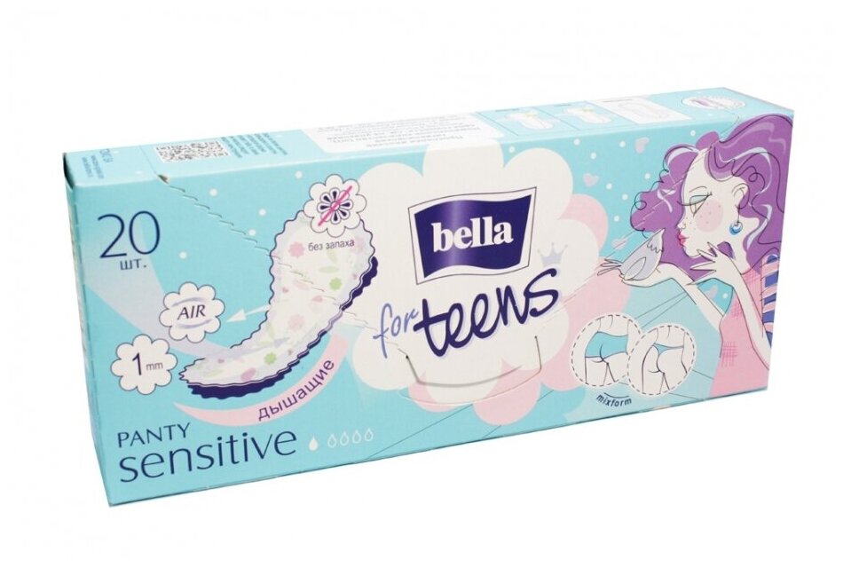 Ежедневные прокладки Bella for Teens Sensitive, 20 шт. - фото №2