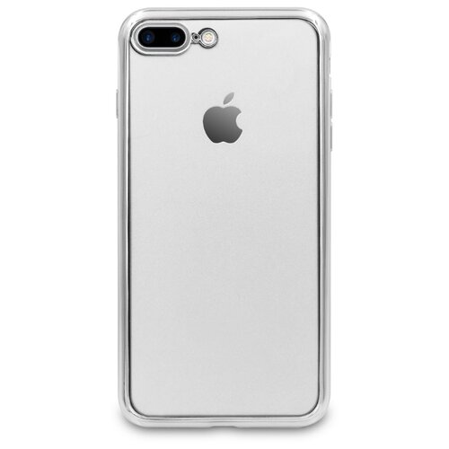 фото Anylife гибкий хромированный tpu защитный чехол с серебряными краями для iphone apple 7/8 , abpro00004