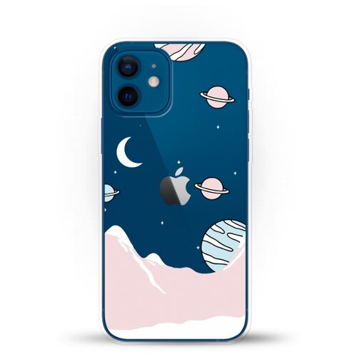 фото Силиконовый чехол горы и планеты на apple iphone 12 mini andy & paul