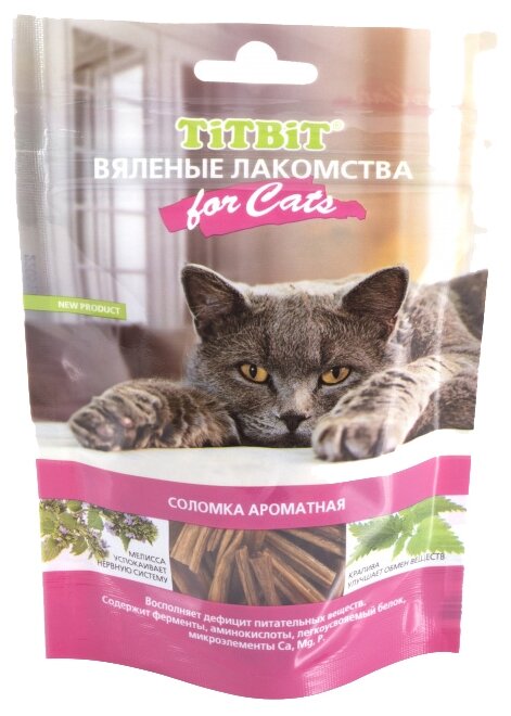 ТитБит Вяленые лакомства Соломка ароматная для кошек 40г