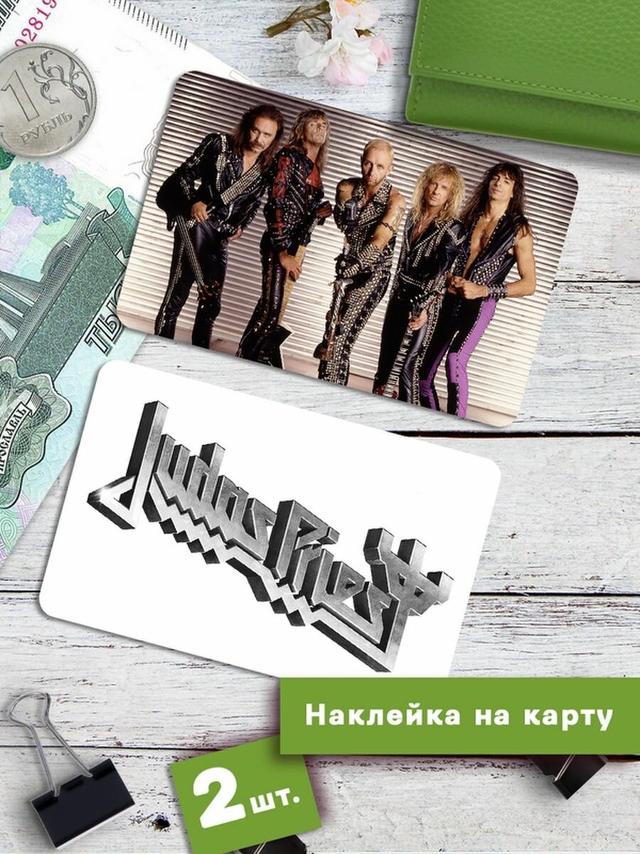 Наклейки на банковскую карту Judas Priest Стикеры рок